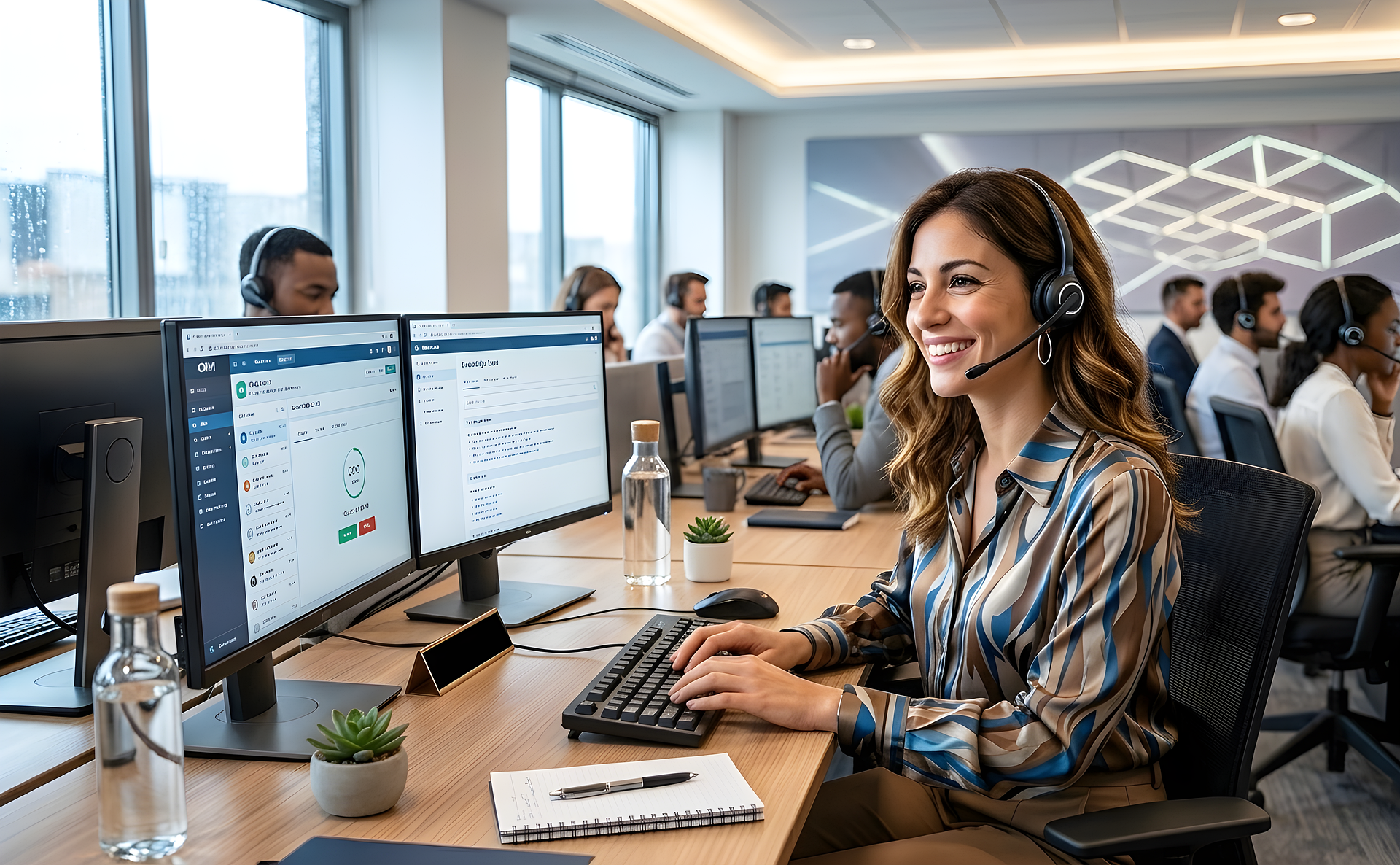 Fidelis Sales team aan het werk in een modern kantoor
